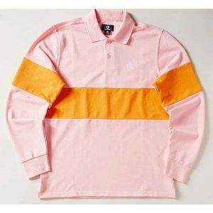 Converse x Golf Le Fleur Long Sleeve Polo Shirt Top Mens Size XL 10008830 654